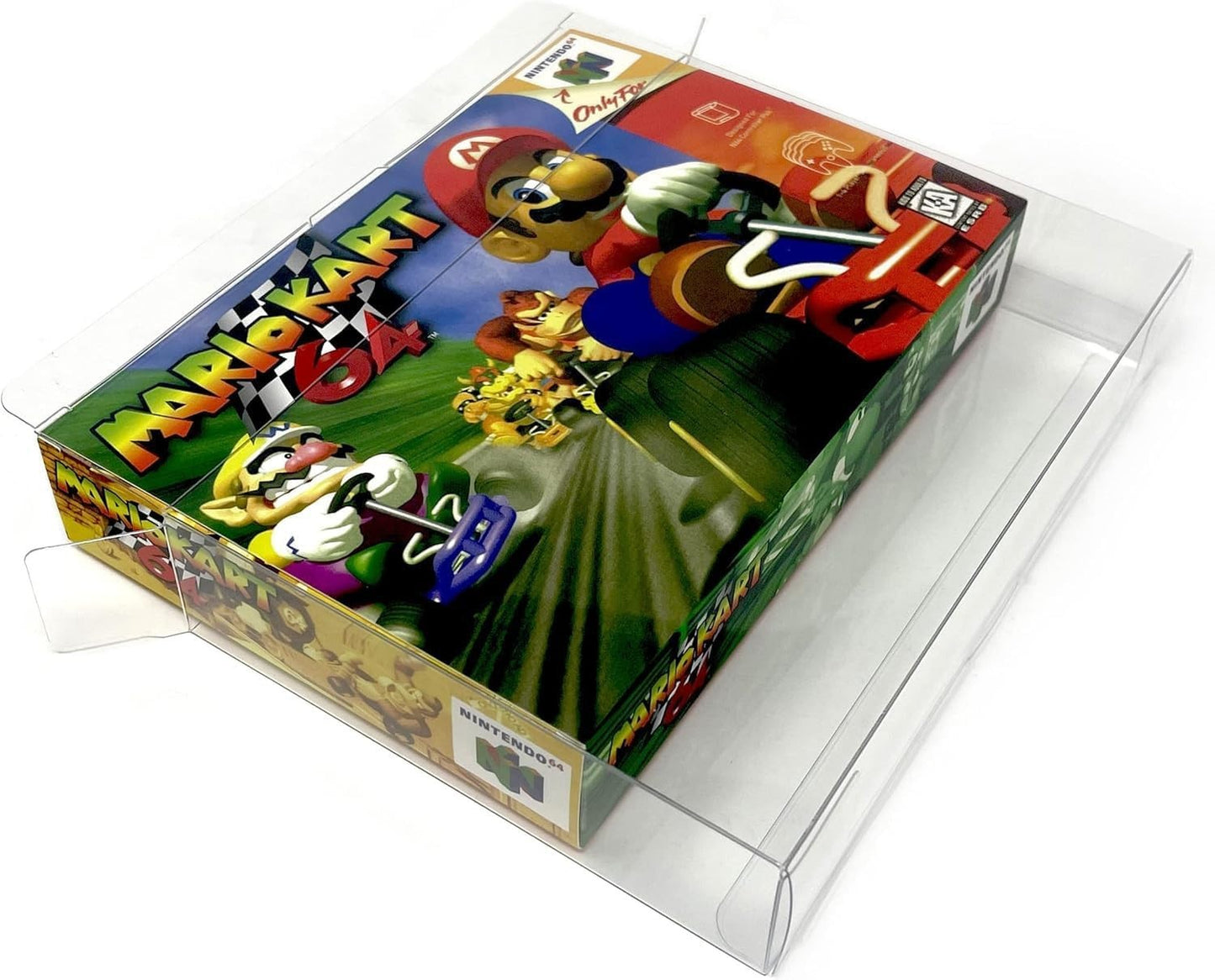 Collectible Cases - Video Game Box Protector Cases - Compatible with N64 & SNES Games - Crystal Clear Plastic Display Boxes - Scratch-Resistant