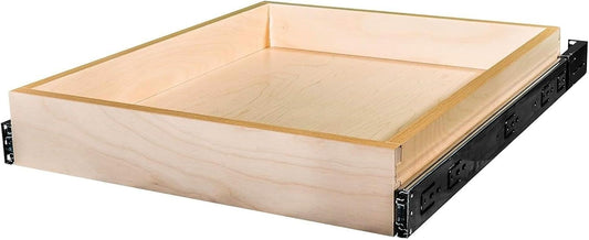 3" Inch High - Made to Fit - Baltic Birch Wood Pull Out Drawers for Kitchen Cabinets - Pull Out Home Organizer - Side Mounting