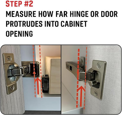 Drawer Slide Spacer Set (4-Pack) – Universal Fit for Face Frame & Frameless Cabinets – Plastic Shim for Side Mount Drawer Slides – Durable & Easy to Install