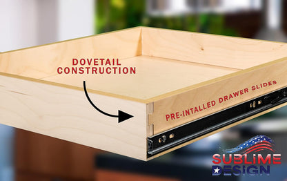 Sublime Design - Standard Size - Pull Out Kitchen Drawers | Slide Out Shelves for Kitchen Cabinets | Pull Out Home Organizer