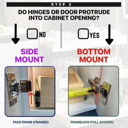 3" Inch High - Made to Fit - Baltic Birch Wood Pull Out Drawers for Kitchen Cabinets - Pull Out Home Organizer - Side Mounting
